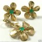 EARRINGS AND PENDANT SET HAWAIAN PLUMERA FLOWERS