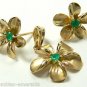 EARRINGS AND PENDANT SET HAWAIAN PLUMERA FLOWERS