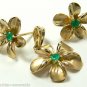 EARRINGS AND PENDANT SET HAWAIAN PLUMERA FLOWERS