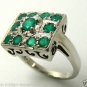Vintage Colombian Emerald & White Gold Ring 2.10cts