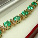 UNBELIEVABLE COLOMBIAN EMERALD & DIAMOND BRACELET 11CTS