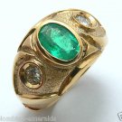 COLOMBIAN EMERALD OVAL RING 2.10  CTS FINE QUALITY