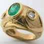 COLOMBIAN EMERALD OVAL RING 2.10 CTS FINE QUALITY