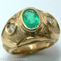 COLOMBIAN EMERALD OVAL RING 2.10 CTS FINE QUALITY