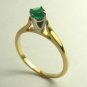.25pts Gorgeous Colombian Emerald Solitaire Ring
