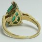 COLOMBIAN EMERALD PEAR RING 3.42 CTS