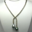 UNBELIEVABLE DIAMOND & PEARL NECKLACE