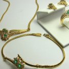 Colombian Emerald & Diamond Jewlery Set- 4 pieces!