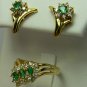 Colombian Emerald & Diamond Jewlery Set- 4 pieces!