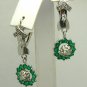 1.16tcw Remarkable Colombian Emerald & Diamond Dangle Earrings
