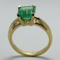 BRIGHT GREEN COLOMBIAN EMERALD RING 1.43 CTS
