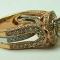 AWE INSPIRING CHAMPAGNE DIAMOND ROSE GOLD RING 2CTS