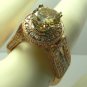 AWE INSPIRING CHAMPAGNE DIAMOND ROSE GOLD RING 2CTS