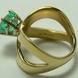 Stunner! Colombian Emerald Heart & Gold Ring 1.50cts
