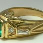Handsome! Colombian Emerald Diamond & Gold Ring 2.0cts