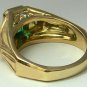 Handsome! Colombian Emerald Diamond & Gold Ring 2.0cts