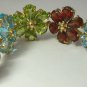 Colorful! Multi Gem Flower Bracelet 15+carats