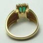 EXCELLENT COLOMBIAN EMERALD & DIAMOND RING 1.0CT