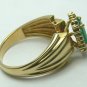 EXCELLENT COLOMBIAN EMERALD & DIAMOND RING 1.0CT