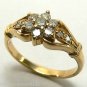 Flowe Power! Dimaond & Gold Cocktail Ring
