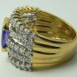 KNOCKOUT TANZANITE & DIAMOND RING 4.11TCW