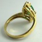RAVISHING MARQUISE COLOMBIAN EMERALD & DIAMOND RING 1CT