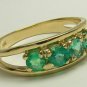 .80cts Beautiful! Colombian Emerald & Gold Ring 14k