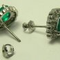 2.0cts Bewitching! Colombian Emerald & Diamond Earrings 14k