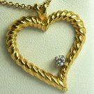DELIGHTFUL DIAMOND HEART PENDANT