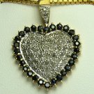 DREAMY SAPPHIRE & DIAMOND HEART PENDANT