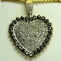 DREAMY SAPPHIRE & DIAMOND HEART PENDANT