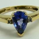 WOW!!!! TANZANITE & DIAMOND RING 1.20CTS