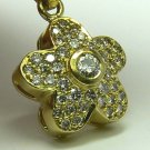 LUXURIOUS DIAMOND FLORAL PENDANT 18K