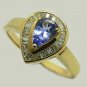 GLORIOUS!!! TANZANITE & DIAMOND RING
