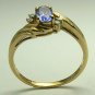 DREAMY TANZANITE & DIAMOND RING .65CTS