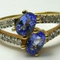 SUPERB TANZANITE & DIAMOND RING