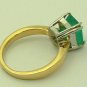 3.20 CTS COLOMBIAN EMERALD CUT RING