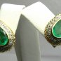 Custom Made Colombian Emerald & Diamond Earrings