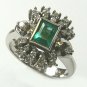 COLOMBIAN EMERALD & DIAMOND RING 1.46 CT