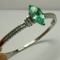 Fab! Colombian Emerald & Diamond Bangle 4.11cts