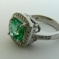 4.60tcw HeartStopping! Colombian Emerald & Diamond Cocktail Ring 14k