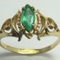 LOVELY COLOMBIAN EMERALD RING .40 CTS