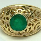 Incredible Craftmanship! Colombian Emerald Ring 2cts
