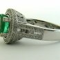 3.83tcw Impeccable! Colombian Emerald & Diamond Engagement Ring 14k