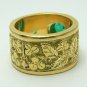 1.10tcw Magnificent! Colombian Emerald & 18k Custom Ornate Gold Ring
