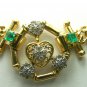 3.60tcw Fabulous! Custom Made Colombian Emerald & Diamond Necklace 14k