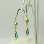15.76 tcw Mesmerizing! Colombian Emerald & Gold Dangle Earrings 14k