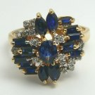 2.50tcw Holiday Ready~Sapphire & Diamond Cocktail Ring
