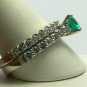 1.90tcw Gem Quality Colombian Emerald & Diamond Wedding Set