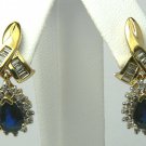 2.65tcw Saturday Night Ready! Sapphire & Diamond Dangle Earrings